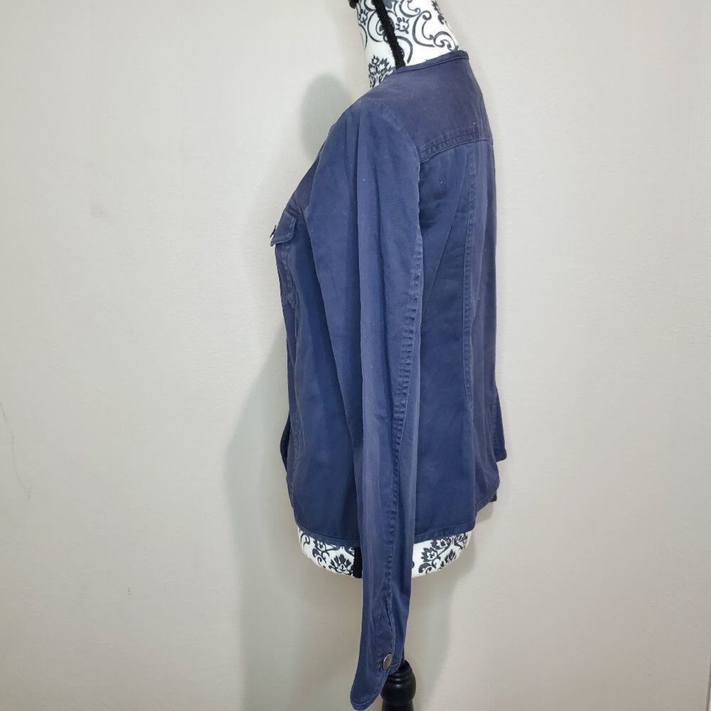 Pendleton Medium Womens Navy Button Down Jacket /… - image 3